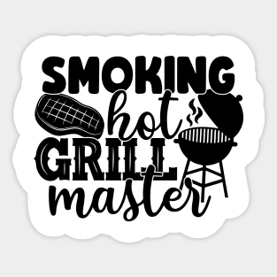 smoking hot grill master Sticker